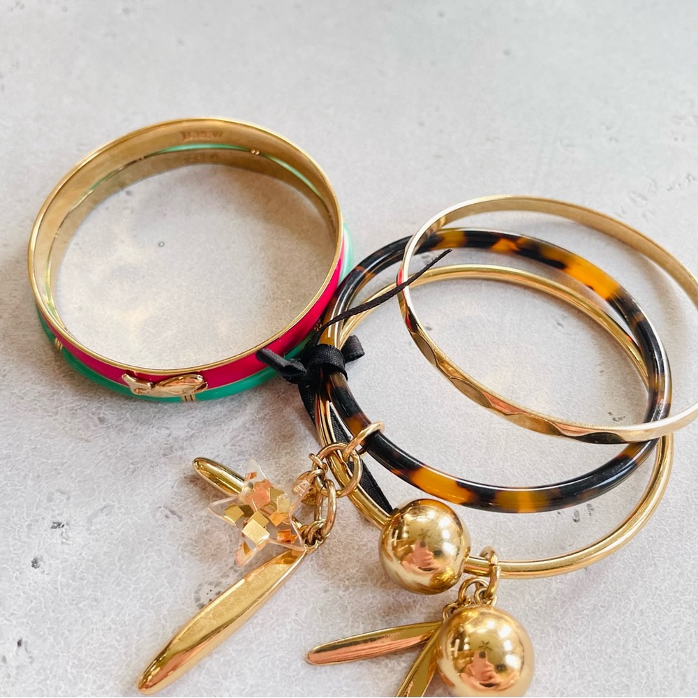 Set Of 9 Mixed Styles J. Crew Bangles Bracelets S… - image 6